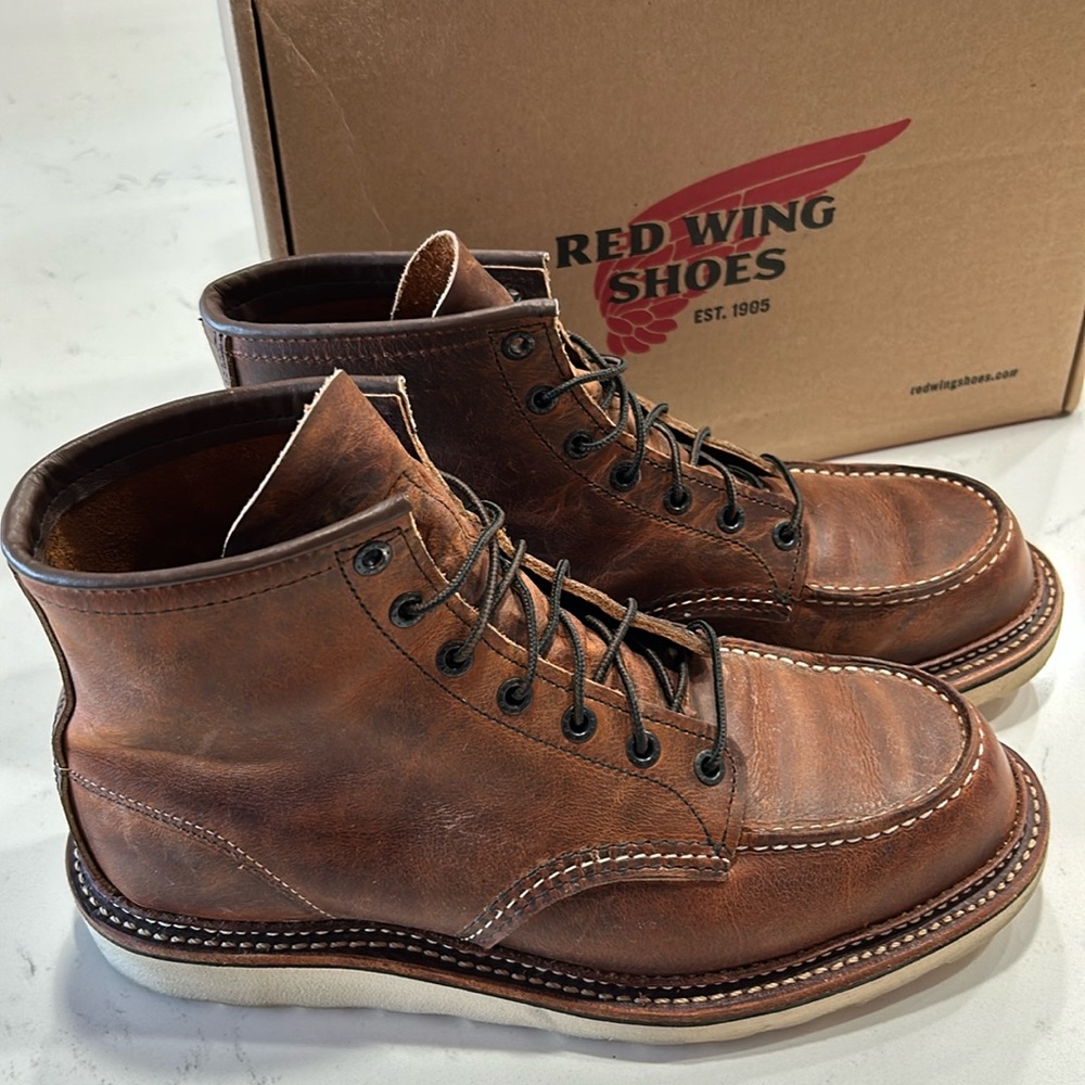Red Wing Heritage 1907 Boots. 8.5 E. Color Copper